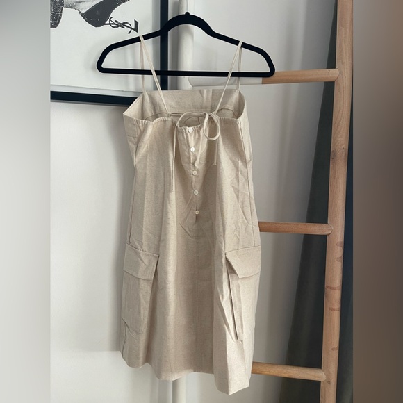 Relaxed-Fit Solid Color Halter Neck Nightdress - Picture 7 of 8